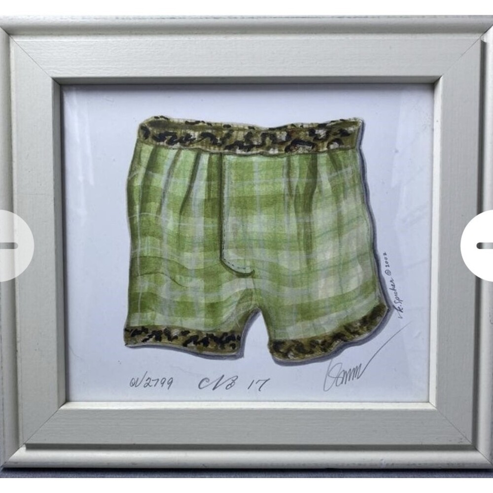 Kolene Spicher Leopard Print Art Pair Brasserie & Boxers Shorts Signed Numbered